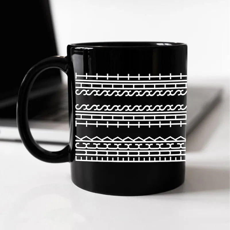 Coffee Mug Censored Design Ceramic 350 mL