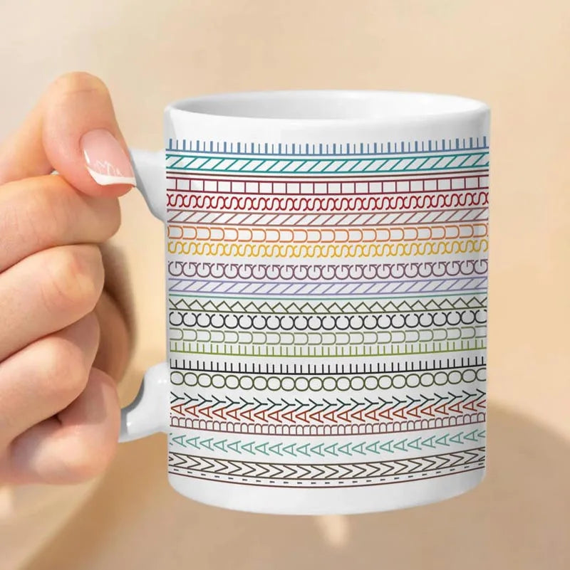 Coffee Mug Censored Design Ceramic 350 mL