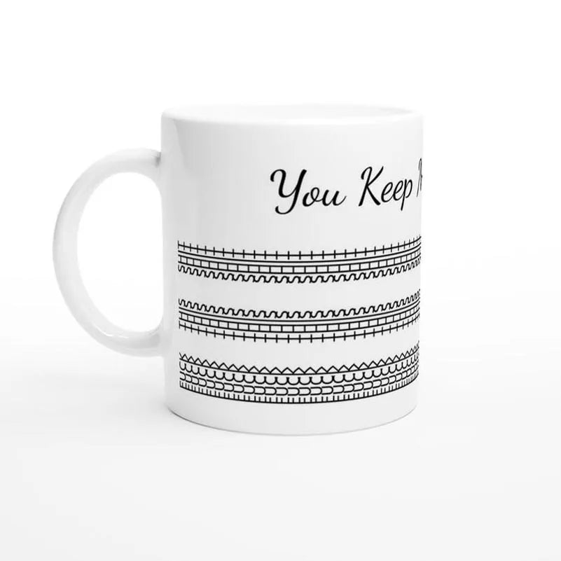 Coffee Mug Censored Design Ceramic 350 mL