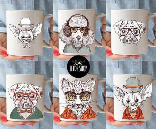 Coffee Mug Ceramic Labrador Design Microwave-Safe & Dishwasher-Resistant