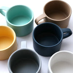 Coffee Mug Ceramic Underglaze Color Finish 7 Colors