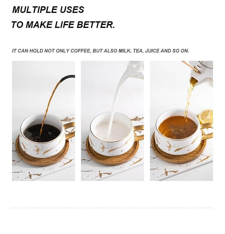 Coffee Mug Ceramic With Lid & Spoon