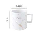 Coffee Mug Ceramic With Lid & Spoon