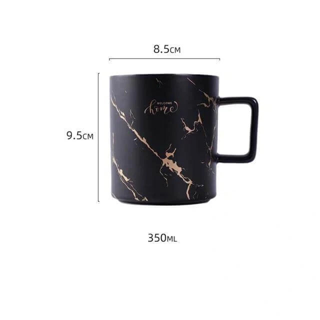 Coffee Mug Ceramic With Lid & Spoon