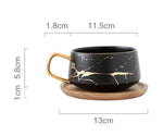 Coffee Mug Ceramic With Lid & Spoon