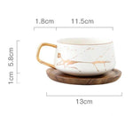 Coffee Mug Ceramic With Lid & Spoon