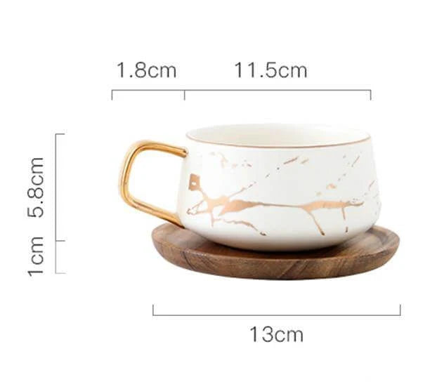 Coffee Mug Ceramic With Lid & Spoon
