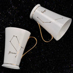 Coffee Mug Ceramic Zodiac Design Spoon Included