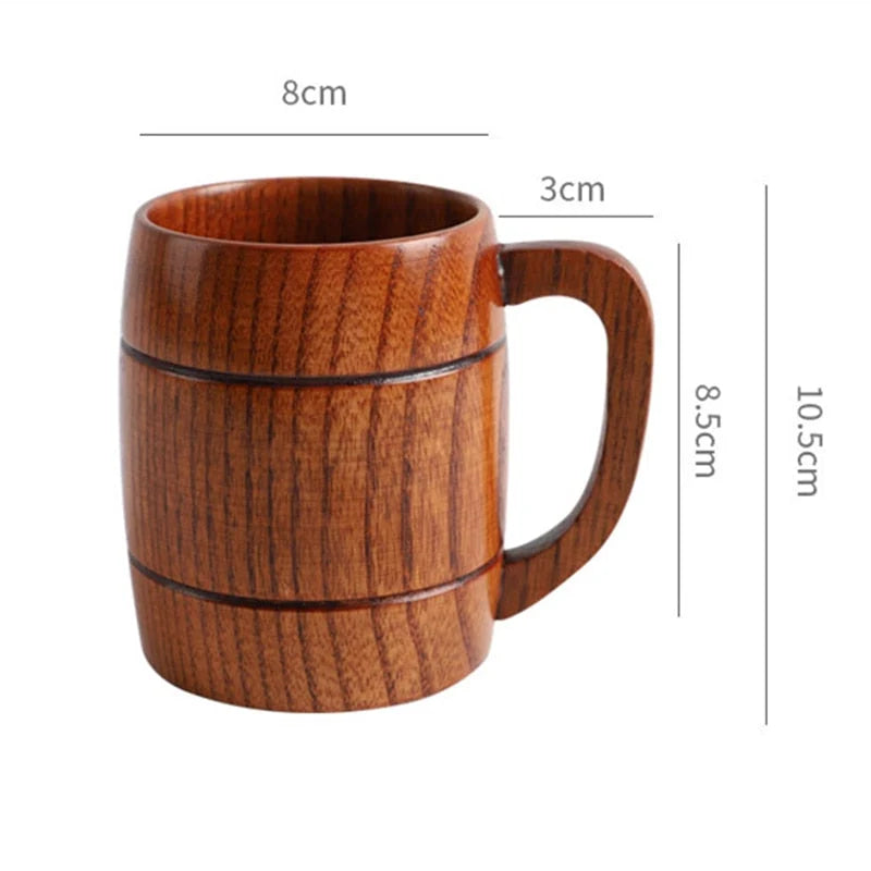 Coffee Mug Handmade Wood 11.8 Oz