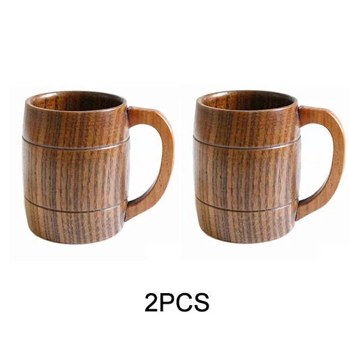 Coffee Mug Handmade Wood 11.8 Oz