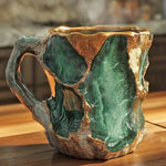 Coffee Mug Raised Texture Transparent 10.14 Oz Capacity
