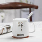 Coffee Mug Set Porcelain Marble Design