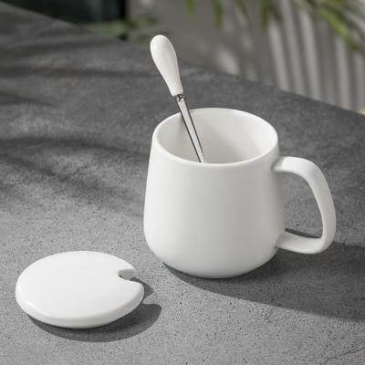 Coffee Mug Set Porcelain Marble Design