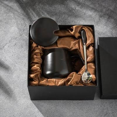 Coffee Mug Set Porcelain Marble Design