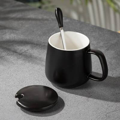 Coffee Mug Set Porcelain Marble Design