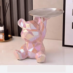 Coin Bank & Catchall Tray Ceramic Bear Design