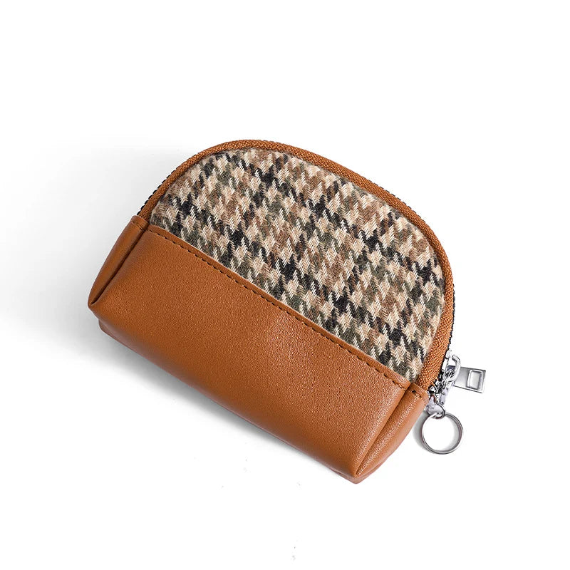 Coin Pouch Double Zip Compact Design