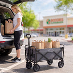 Collapsible Wagon Adjustable Handle 331 Lb Capacity