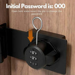 Combination Lock Keyless Over 1,000 Codes Zinc Alloy
