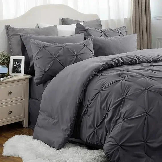 Comforter Set Brushed Microfiber Lightweight All-Season Warmth