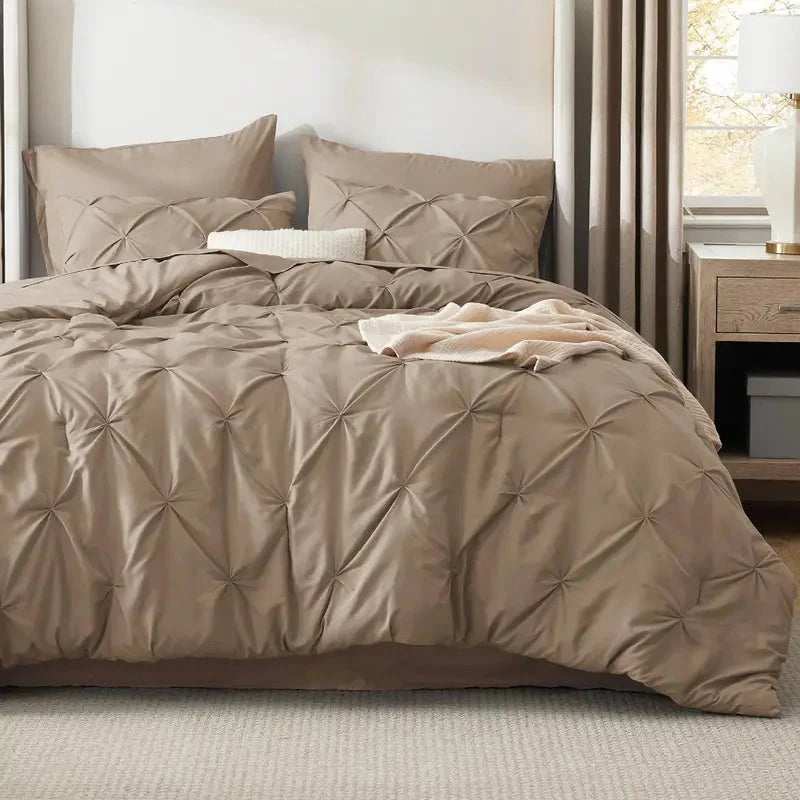 Comforter Set Brushed Microfiber Lightweight All-Season Warmth