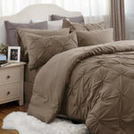 Comforter Set Brushed Microfiber Lightweight All-Season Warmth