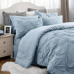 Comforter Set Brushed Microfiber Lightweight All-Season Warmth