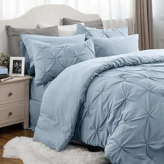 Comforter Set Brushed Microfiber Lightweight All-Season Warmth