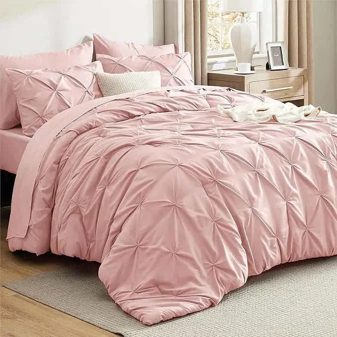 Comforter Set Brushed Microfiber Lightweight All-Season Warmth