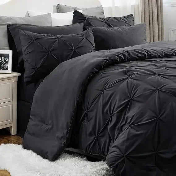 Comforter Set Brushed Microfiber Lightweight All-Season Warmth