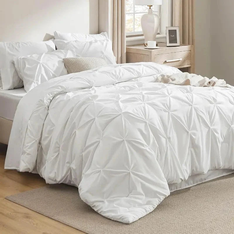 Comforter Set Brushed Microfiber Lightweight All-Season Warmth