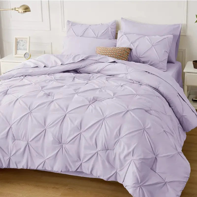 Comforter Set Brushed Microfiber Lightweight All-Season Warmth