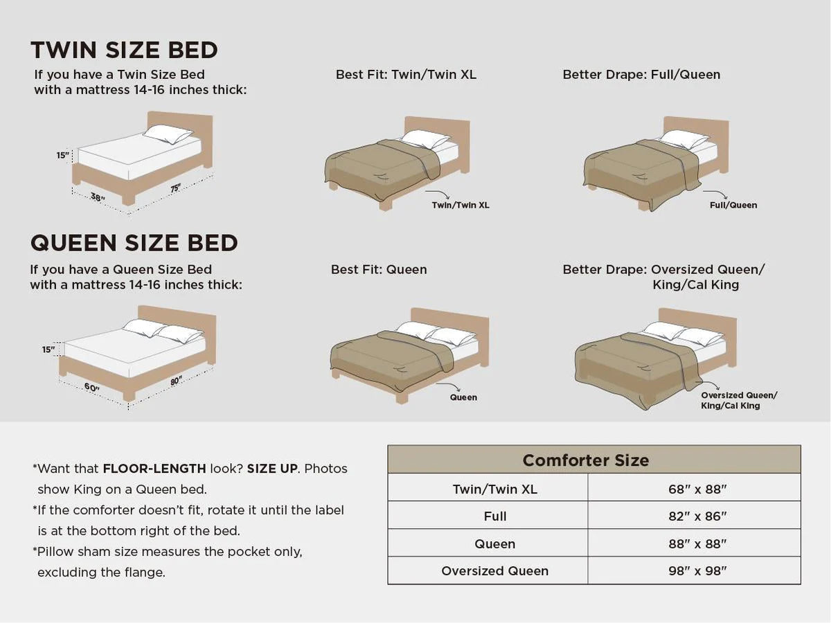 Comforter Set Brushed Microfiber Lightweight All-Season Warmth