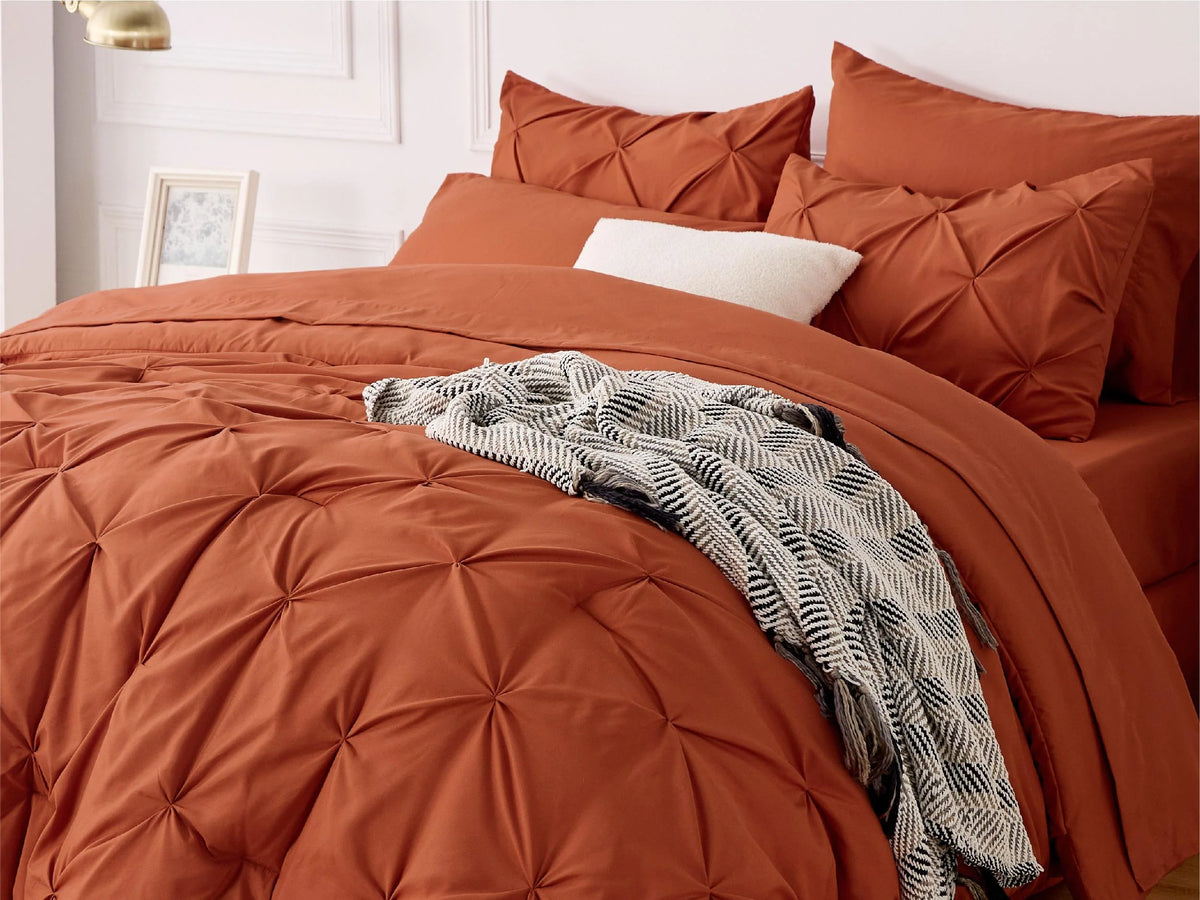 Comforter Set Brushed Microfiber Lightweight All-Season Warmth