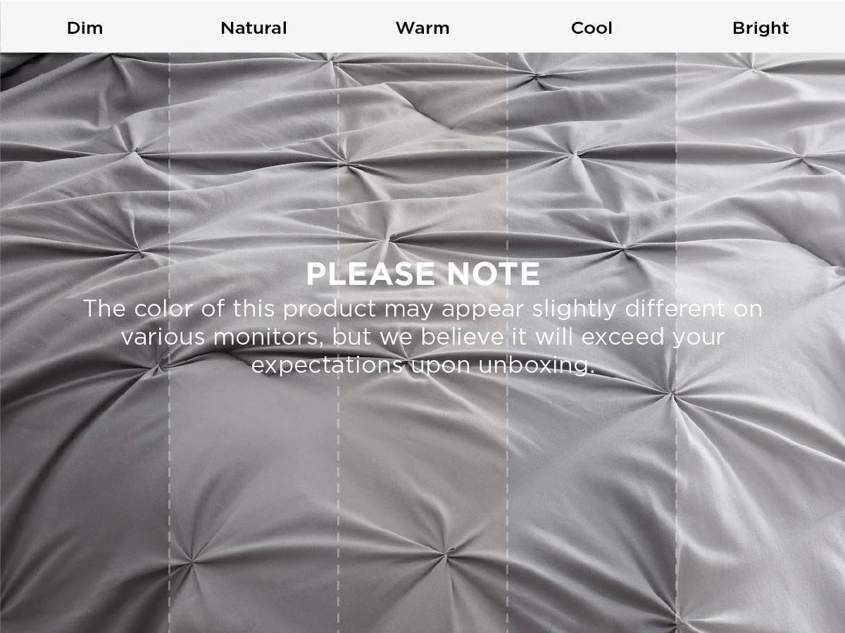 Comforter Set Brushed Microfiber Lightweight All-Season Warmth