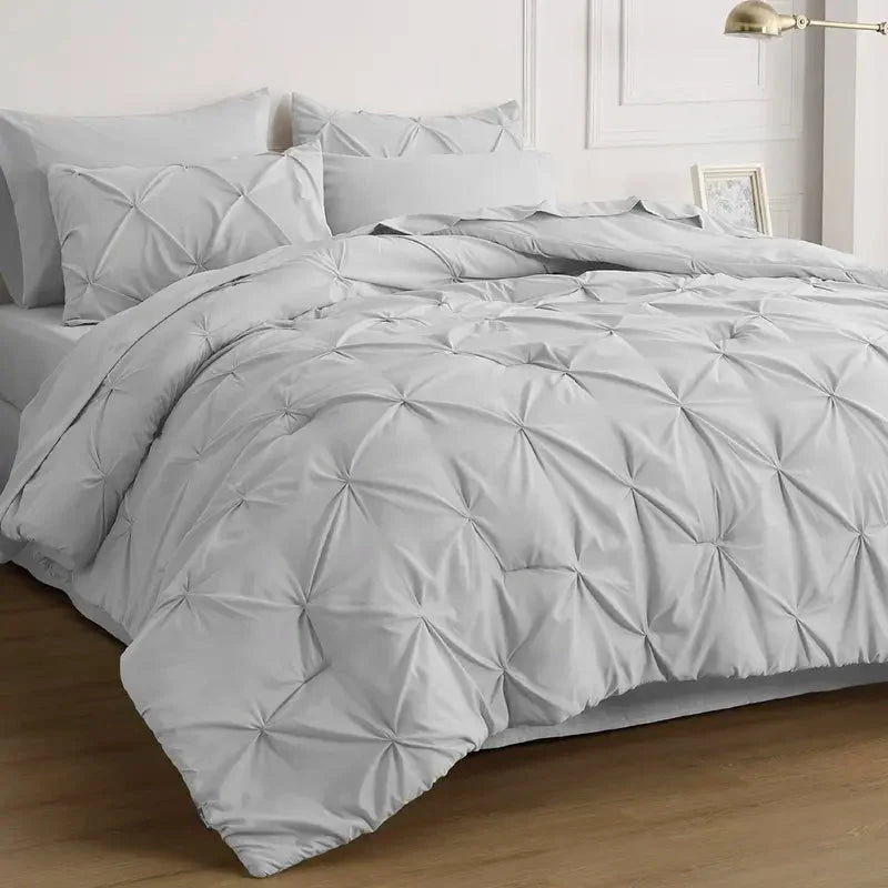 Comforter Set Brushed Microfiber Lightweight All-Season Warmth