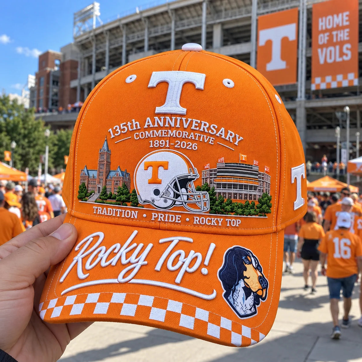 Commemorative Cap 135th Anniversary Football Artwork Adjustable Fit