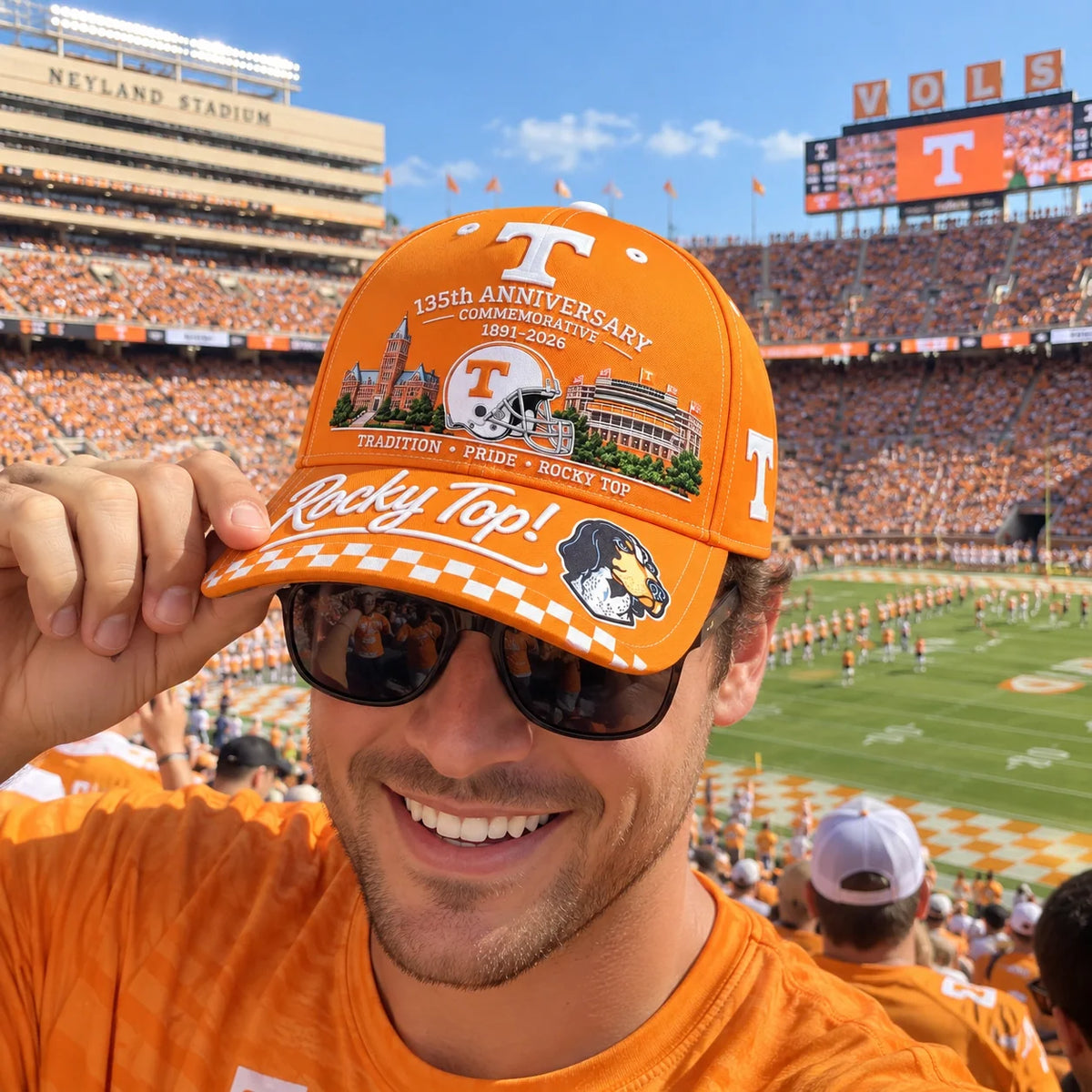 Commemorative Cap 135th Anniversary Football Artwork Adjustable Fit