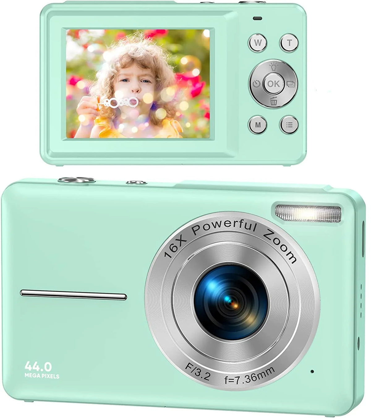 Compact Digital Camera 44MP 16× Zoom 1080P