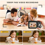 Compact Digital Camera 44MP 16× Zoom 1080P Video