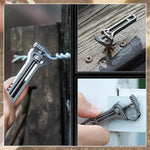 Compact Multi-Tool Titanium Alloy Adjustable Wrench & Caliper Ruler