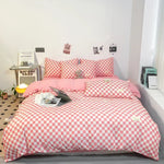 Complete Bedding Set Checkerboard Pattern Easy Care