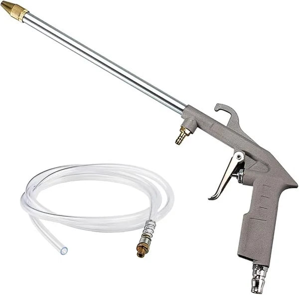 Compressed Air Blow Gun Long Reach Brass Tip Flexible Hose