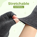Compression Gloves Gentle Support & Open-Fingertip Cotton-Spandex