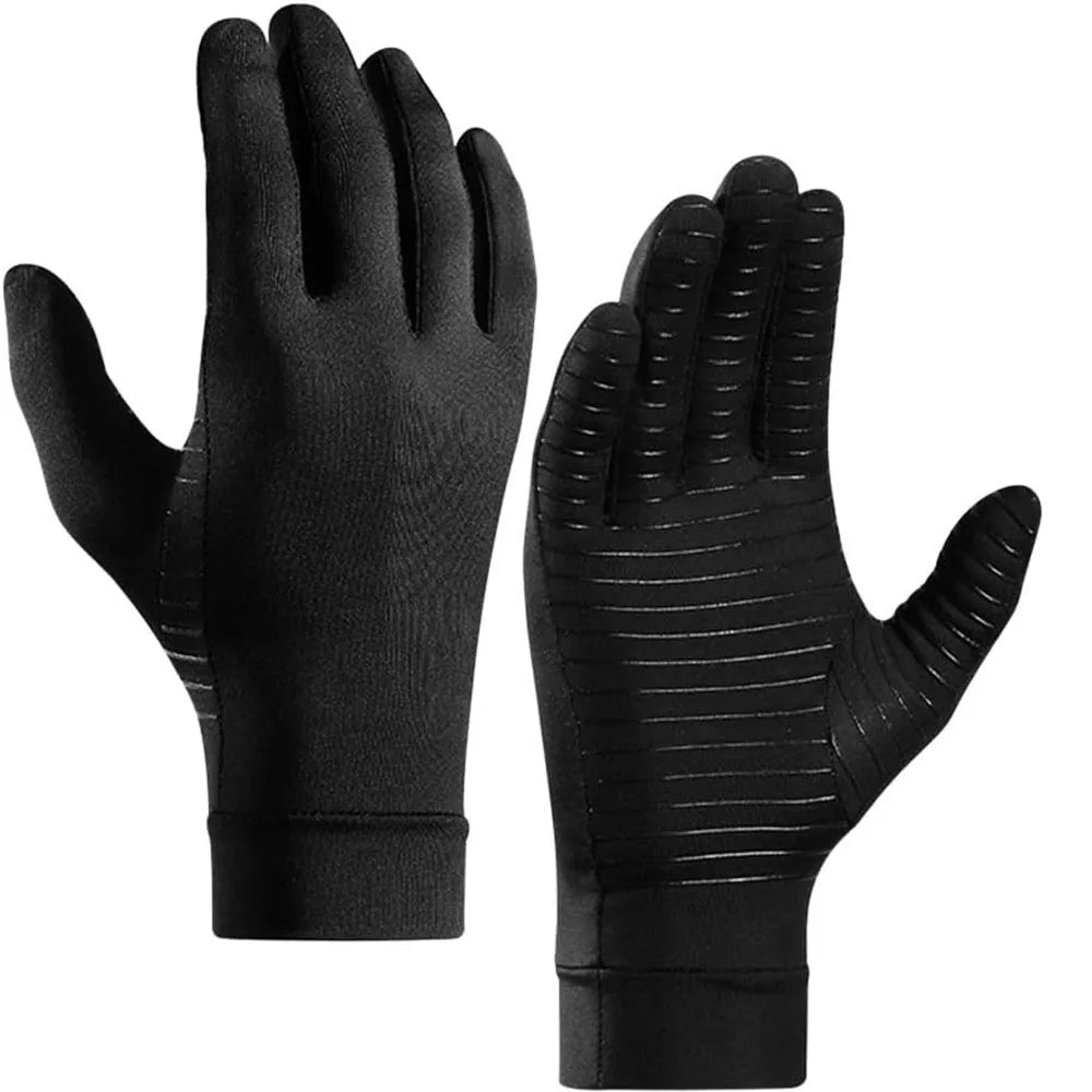 Compression Gloves Light Knit Textured Grip Touchscreen-Compatible