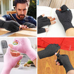 Compression Gloves Open-Fingertip Breathable Cotton-Spandex