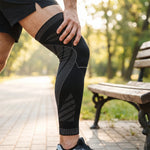 Compression Leg Sleeve Full-Leg Coverage Silicone Grip Band