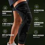 Compression Leg Sleeve Full-Leg Coverage Silicone Grip Band