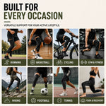 Compression Leg Sleeve Full-Leg Coverage Silicone Grip Band