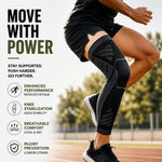 Compression Leg Sleeve Full-Leg Coverage Silicone Grip Band
